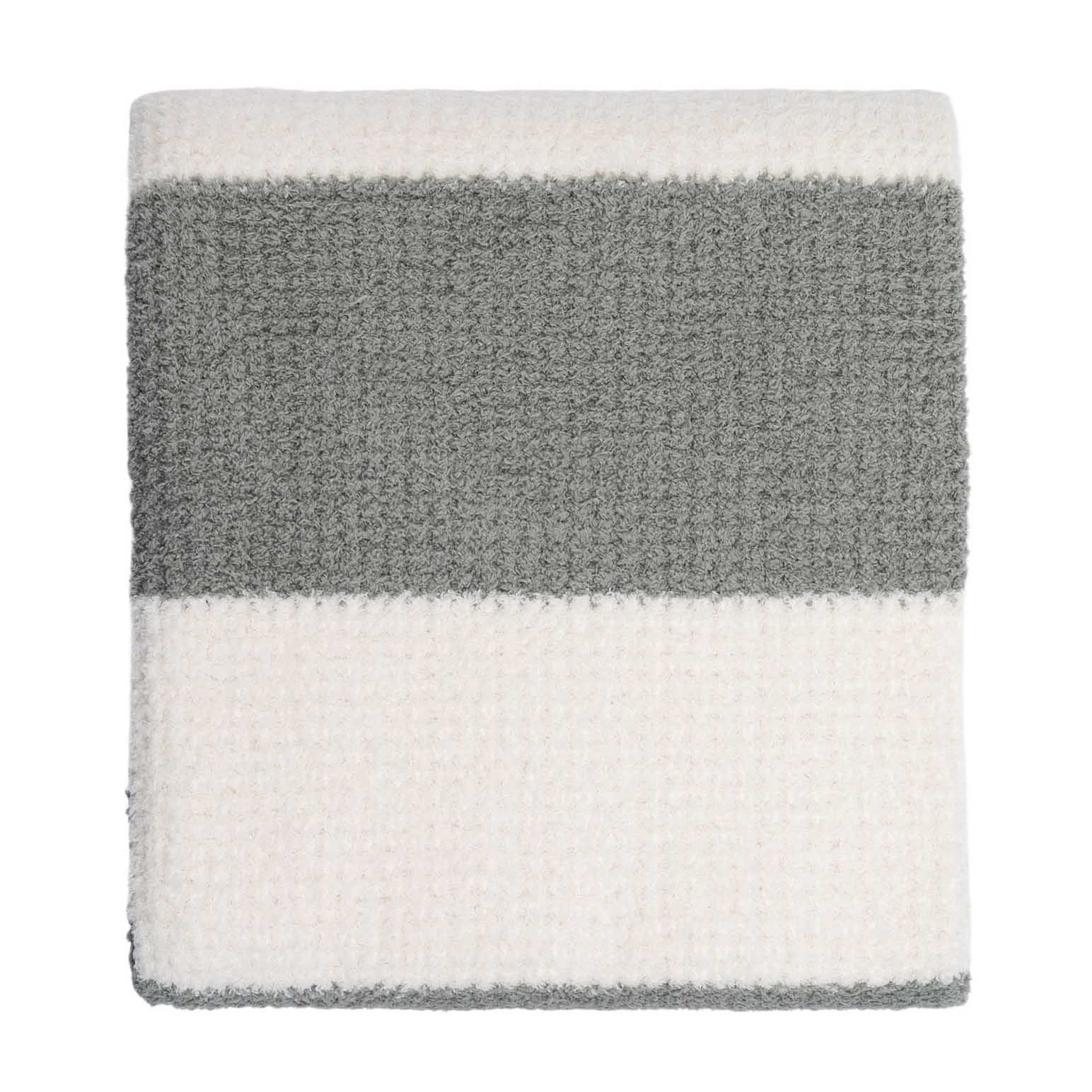 Top Drawer Horizon Textured Throw 150x200cm Sage Stripe